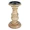 Wood Carved Pillar Candle Holder by Ashland®